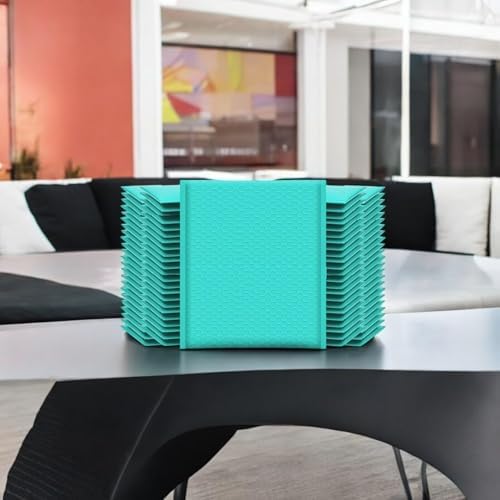 iMBAPrice 100-Pack #4 (9.5" x 14.5") Premium Hot Teal Color Self Seal Poly Bubble Mailers Padded Shipping Envelopes (Total 100 Bags) - Image 6