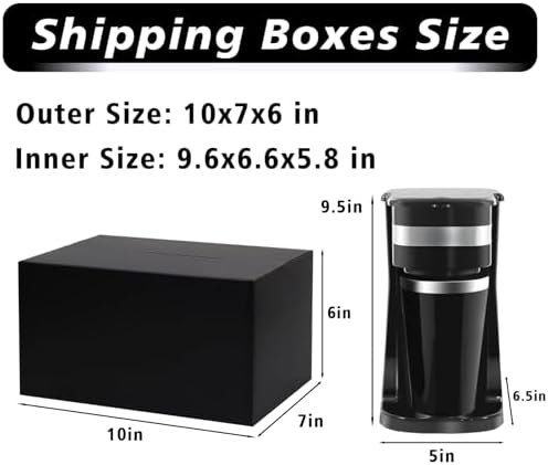 10x7x6 Black Shipping Boxes, 30 Pack Large Mailer & Packaging Boxes for Small Business, Heavy Duty Corrugated Cardboard, Ideal for Shipping & Packaging - Image 2