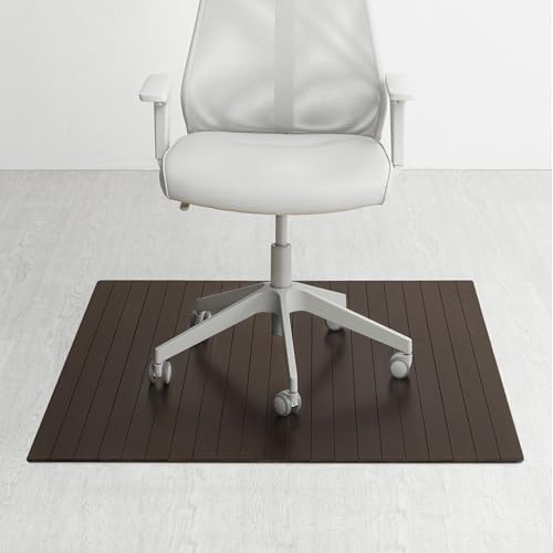 Anji Mountain 48" x 42" Bamboo Office Chair Mat for Carpet & Hardwood Floor by AnjiMountain