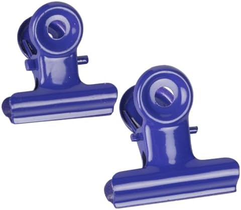 JAM PAPER Metal Bulldog Clips Combo Pack - Small & Medium - 22mm & 31mm - Purple - 40/Pack by JAMPaper