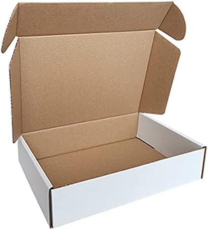 ROTCH 50 Pack 9x6x2'' Small Shipping Boxes, White, Corrugated Cardboard Mailers for Small Business (M962-E-W) by ROTCH