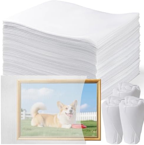 12"X 16" Packing Foam Pouches, 100 Pack Large Cushion Foam Pouches, Moving Cushion Wrap Pouch Protect Cups, crafts and Dishes- Ideal Packing Cushioning Bags for Moving, Packaging, Storage by WENQUIT