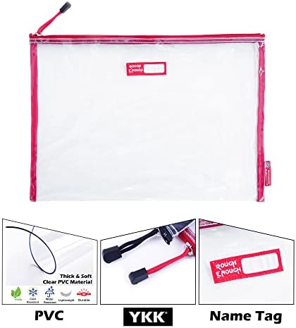 Rough Enough Plastic File Folder Clear Document Holder, Pouches for A4 - Image 6