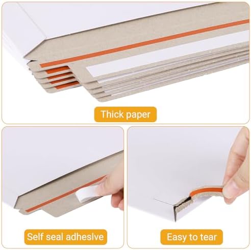 zmybcpack 25 Pack 12.5x12.5 inch Rigid Mailer Self Seal Document Mailers - Image 3