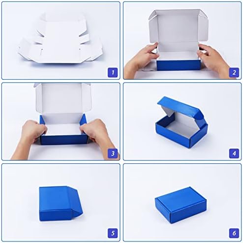 PHAREGE 20 Pack 12x9x4 in Cardboard Shipping Boxes, Royal Blue Gift Box - Image 6