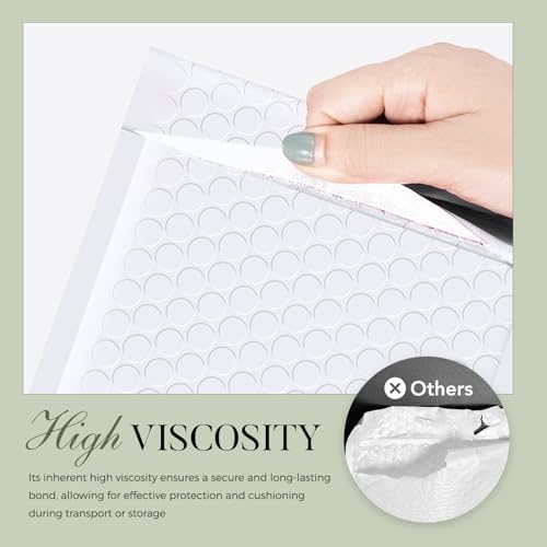 METRONIC 4x8 Inch Small Bubble Mailers 200 Pack White Padded Envelopes - Image 3