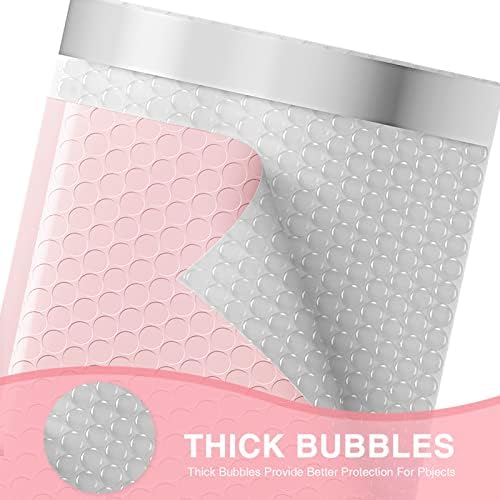 METRONIC Bubble Mailers 6x10" Padded Envelopes Light Pink 300 Pack Sealing - Image 4