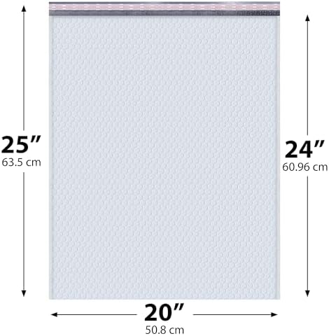 Bubble Mailers 20x24, Self Seal Poly Padded Envelopes #10, 50 Pack Bulk - Image 2