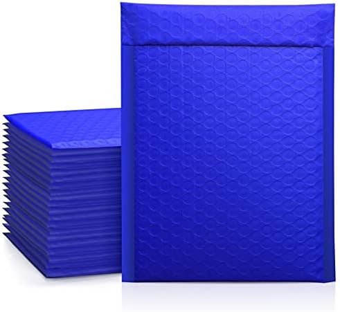Metronic Bubble Mailers 6x10 25 Pack Royal Blue Waterproof Padded Envelopes by METRONIC
