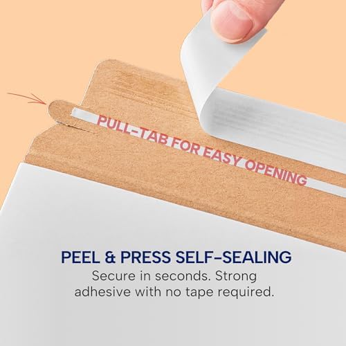 BOX USA Rigid Mailers 12.75 x 15 (100-Pack) - Cardboard Mailer Envelopes for Photos, Artwork, Certificates - Stay Flat - Image 4
