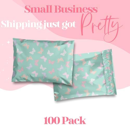 Pretty Package Store Poly Mailers 14.5x19, Butterfly, 100 Pack - Image 2