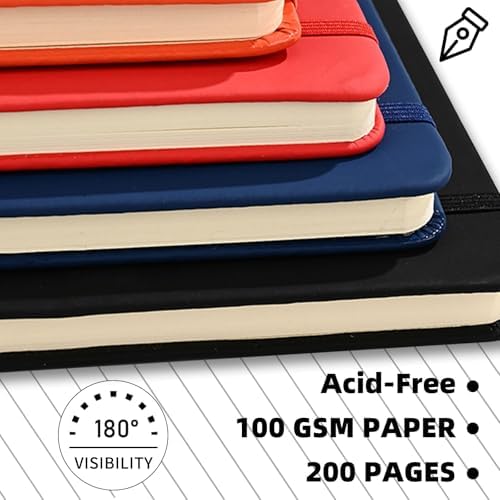 20 Packs A5 Hardcover Journal Notebooks 5.5 x 8.3 In, Lined Journals Bulk for Writing, Notebooks Bulk 200 Pages，10 Colors Classic Ruled Notebook for Work/Travel/College/Note Taking (20 packs , 10 Colors) - Image 4