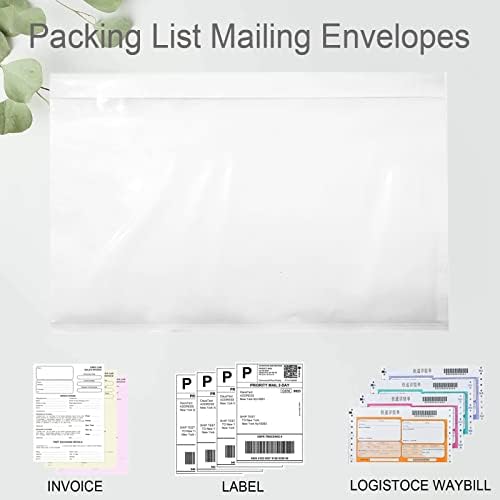 7.5'' X 5.5'' Packing Slip Envelope Pouches, Shipping Label Sleeves, Top Loading Packing List Mailing Envelopes, Clear Shipping Sleeves for Labels (1000Pcs) - Image 2