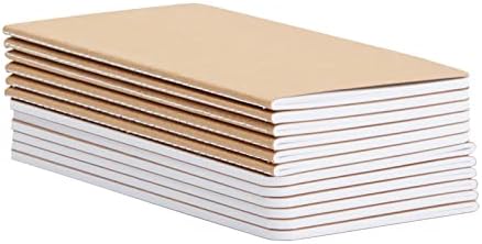 Paper Junkie Bulk Kraft Paper Notebooks - H5 (4.4 x 8.26 In), 12-Pack Soft Cover Kraft Brown - Lined Travel Journal & Creative Writing Notebook - Image 7