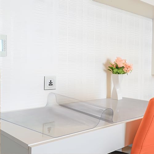 Vicwe Clear Table Cover Protector, 42x66 Inch Single-Sided Frosted Desk Mat - Image 6