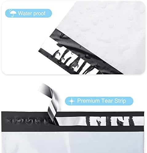 Fuxury 300Pcs Large Poly Mailers 24x24, Bulk Shipping Bags for Cloths White - Image 5
