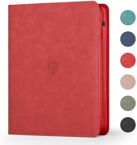 Card Binder with 1024 Cards,16 Pocket Trading Card Binder Includes 32 Page Storage Sleeves,Collection Card Album,Card Holder to Organize and Protect Cards,Red by High-qualityCardBinder