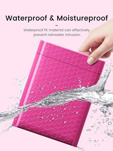 GSSUSA Pink Bubble Mailers 6X10Inches 500Pack Padded Poly Mailer - Image 4