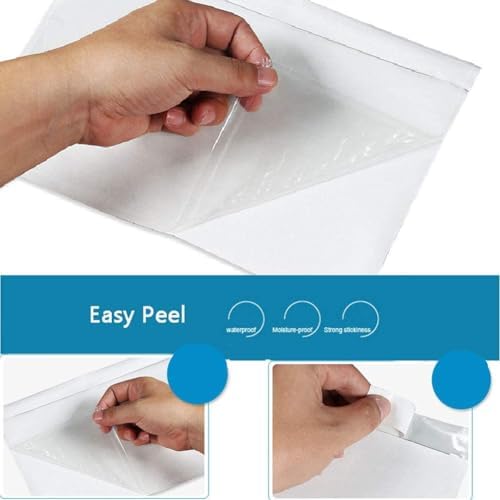 6" x 9" Clear Adhesive Top Loading Packing List Pouches Shipping Label Envelopes (200 Pack) - Image 4