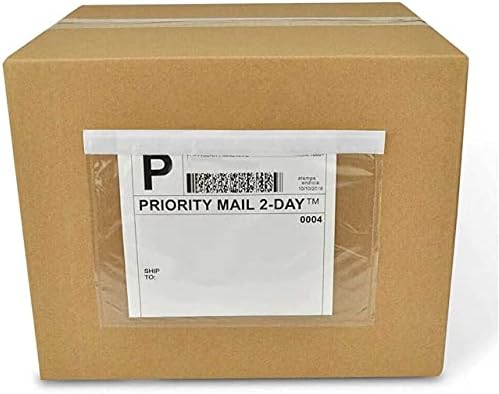 7.5'' x 5.5'' Packing List Pouches, Shipping Label Envelopes Clear Adhesive Top Loading Packing List - 200 Packs - Image 5