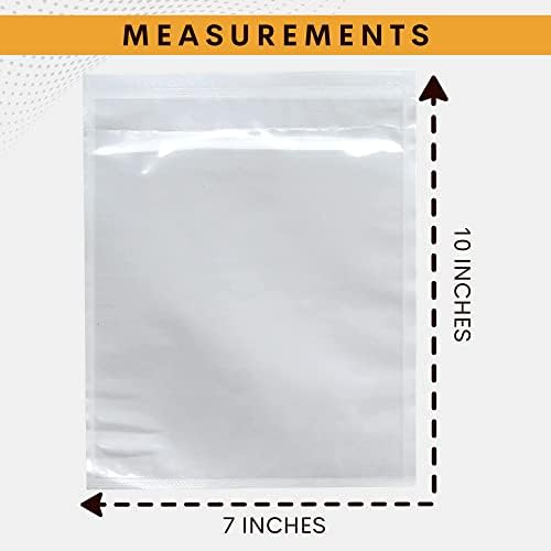 200 Pack 7"x10" Shipping Label Sleeves – Clear Self-Adhesive Packing Slip Pouches, Waterproof Packing List Envelopes – Ideal for Shipping Documents, Mailing Labels, Invoices & Packing Slips - Image 4