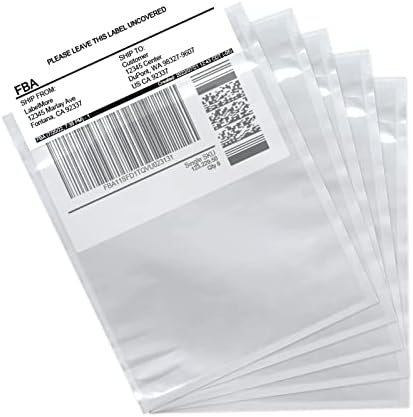 SJPACK Packing List Envelope 4.5x5.5 inches -100 Pieces in Transparent Adhesive File Bag For Shipping Labels And Invoices by SJPACK