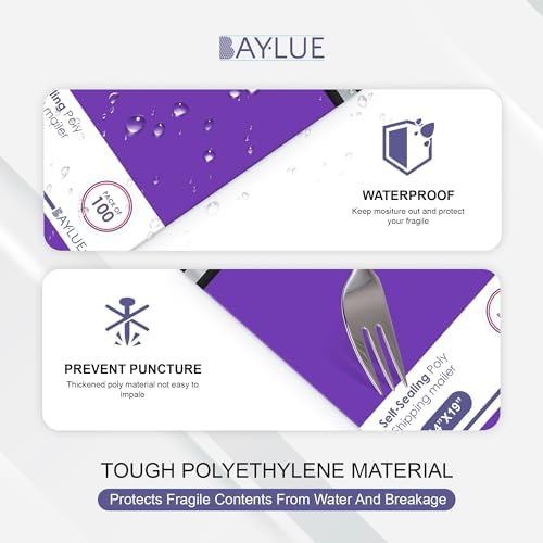 Purple Poly Mailers 9x12, Self Seal Shipping & Mailing Bags, 1000 Pack Bulk - Image 5