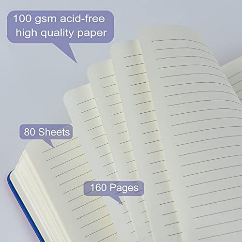 Coopay 24 Pack A5 Journal Notebooks Bulk, 160 Pages, 100GSM Thick Paper, 8.3 x 5.5 inch Hardcover Lined Leather Journals for Writing Office School Business,Bulk Notebook for Work Men Women (Blue) - Image 4