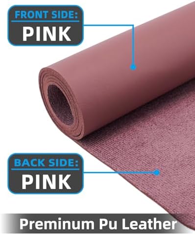Leather Desk Pad Protector, Large Desk Mat, Mouse Pad, Non-Slip PU Leather Desk Blotter,Desk Cover mat,Desk mat for Keyboard and Mouse,Mat for Office&Home (Rose Purple, 48" x 17") - Image 2
