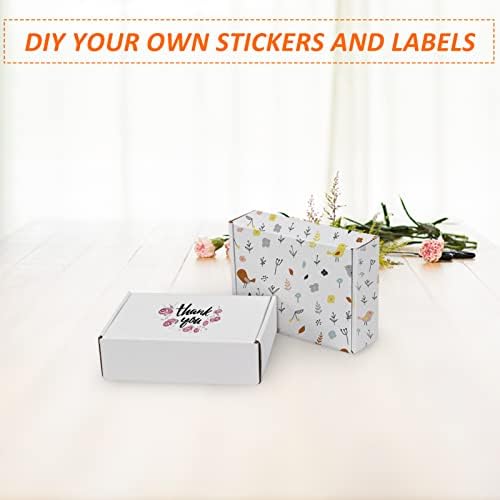 HORLIMER 7x5x2 inches Shipping Boxes Set of 25, White Corrugated Cardboard Box Literature Mailer - Image 4