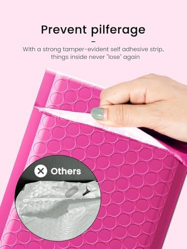 GSSUSA Pink Bubble Mailers 4x8 Padded Envelopes 19200 Pack, 1Pallet - Image 4