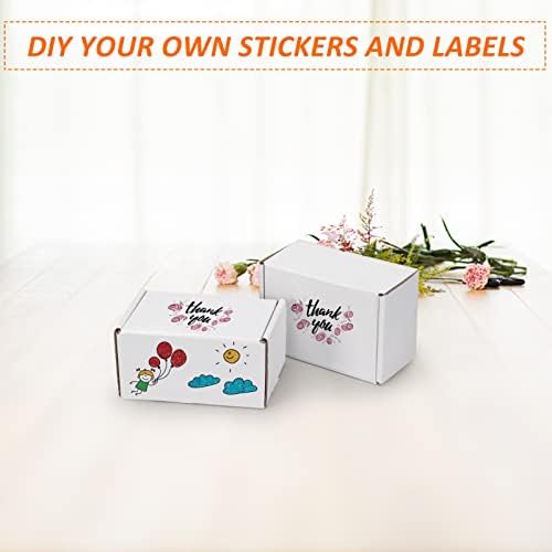 HORLIMER 6x4x3 inches Shipping Boxes Set of 25, White Corrugated Cardboard Box Literature Mailer - Image 5