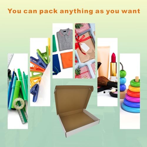 100 Pack 13x11x2'' Small Shipping Boxes, Corrugated Cardboard Mailers for Business, White (CM13112-100) - Image 5
