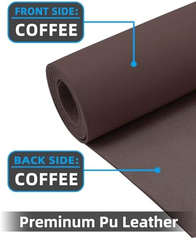 Leather Desk Pad Protector,48"x 17"Desk Mat Large, Mouse Pad, Non-Slip PU Leather Desk Blotter,Waterproof Desk Pad for Office/Home(Coffee) - Image 2