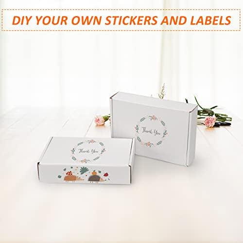 HORLIMER 9x6x2 inches Shipping Boxes Set of 25, White Corrugated Cardboard Box Literature Mailer - Image 5