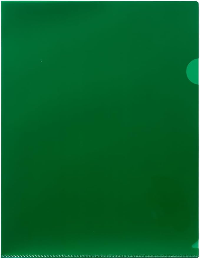 JAM PAPER Plastic Sleeves - Letter Size - 9 x 11 1/2 - Green Project Pockets - 12 Page Protectors/Pack - Image 2