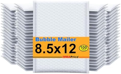 iMBAPrice 100#2 (8.5" x 12") Pure White Color SELF Seal Poly Bubble MAILERS Padded Shipping ENVELOPES (Total 100 Bags) - Image 2
