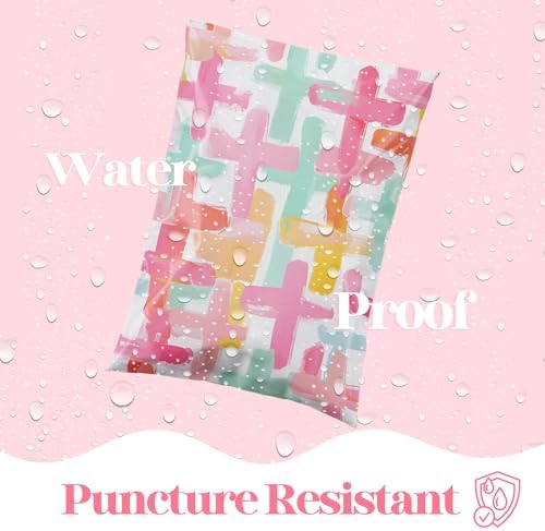 Pretty Package Store Poly Mailers 10x13, Pastel Cross, 100 Pack - Image 5
