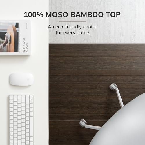 Anji Mountain 52" x 48" Bamboo Office Chair Mat for Carpet & Hardwood Floor - Image 3
