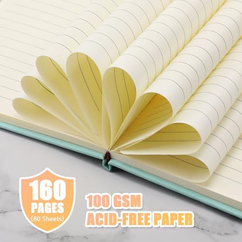 Laumoi 28 Pack A5 PU Leather Lined Notebook Journal, Fresh Color,Simple - Image 3