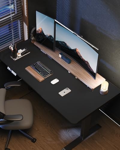 AFIING Large Desk Mat 55" x 24" - PU Leather Desk Pad Protector, Waterproof Non-Slip Extended Mouse Pad for Office Desk, Keyboard, Laptop and Home Workspace (Black) - Image 6