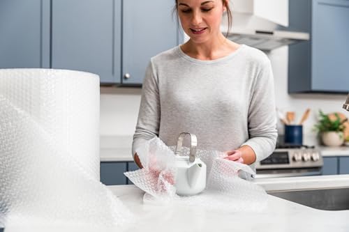 Duck Brand Small Bubble Cushioning Wrap for Fragile Moving & Shipping - 175 ft Packing Wrap for Extra Protection in Boxes & Mailers - Clear Roll, Moving Supplies, Perforated Every 12 in - Image 3
