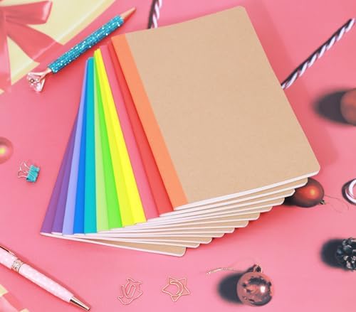 48 Pack A5 Kraf Notebooks Lined Journal Bulk Writing Diary Subject Notebooks Planner with Thick Paper, 60 Pages, 30 Sheets, 8.3x5.5 inch - Image 3