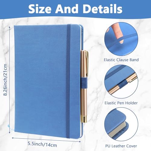 Laumoi 28 Pack A5 PU Leather Lined Notebook Journal, Bright Colors,Simple - Image 2