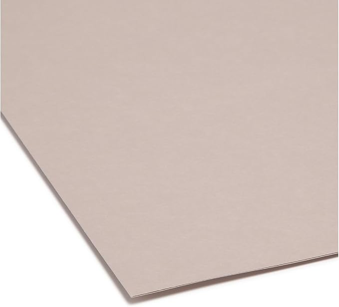 Smead File Folder, Reinforced 1/3-Cut Tab, Letter Size, Gray, 100 per Box (12334) - Image 4