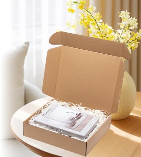 Wowxyz Shipping Boxes 13x11x3 Inches 20 Pack Corrugated Cardboard Mailing Boxes for Small Business, Kraft Medium Literature Mailer Packaging Supplies Brown - Image 5