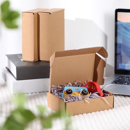 Qilery 100 Pcs 5.91 x 3.94 x 1.57" Shipping Boxes Corrugated Cardboard Box - Image 4
