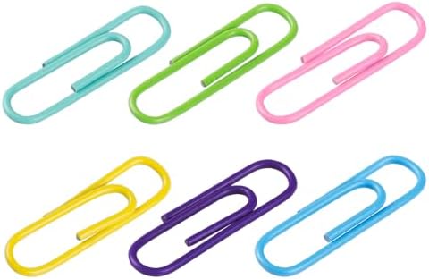 JAM PAPER Colorful Standard Paper Clips - Regular 1 Inch Paperclips - Spring Assortment - 6 Packs of 100 - Image 3