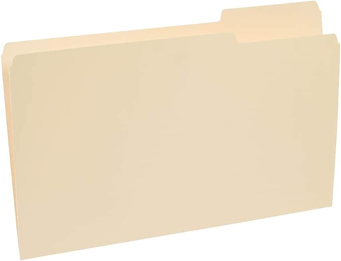Staples 30% Recycled Reinforced File Folder, 1/3-Cut Tab, Legal Size, Manila, 100/Box (ST606814/606814) - Image 8