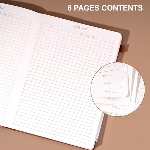 CAGIE Journal Notebook for Men Women Brown- B5 Large Journaling Notebooks Journals Leather for Writing Work Diary Hardcover Thick - Image 5